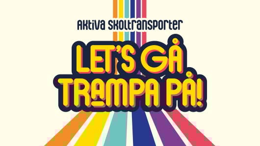 Logotype för kampanjen Let's gå, trampa på